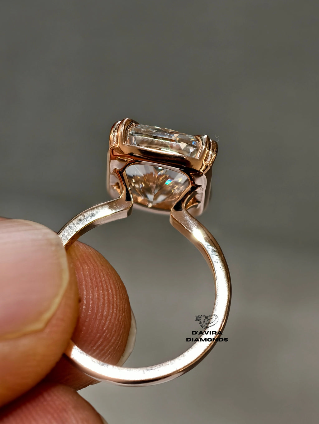 rose gold anniversary ring 