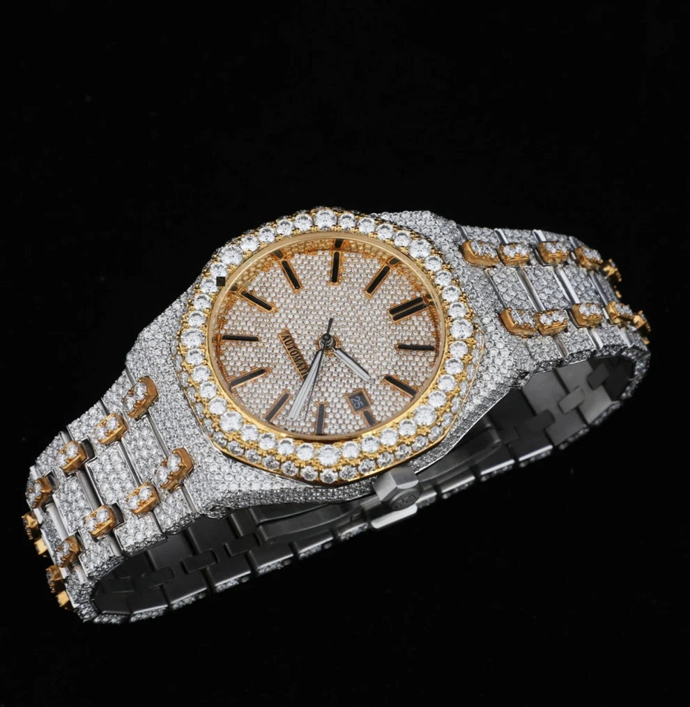 Buy 41MM Fully Studded Moissanite Iced Out Watch For Men