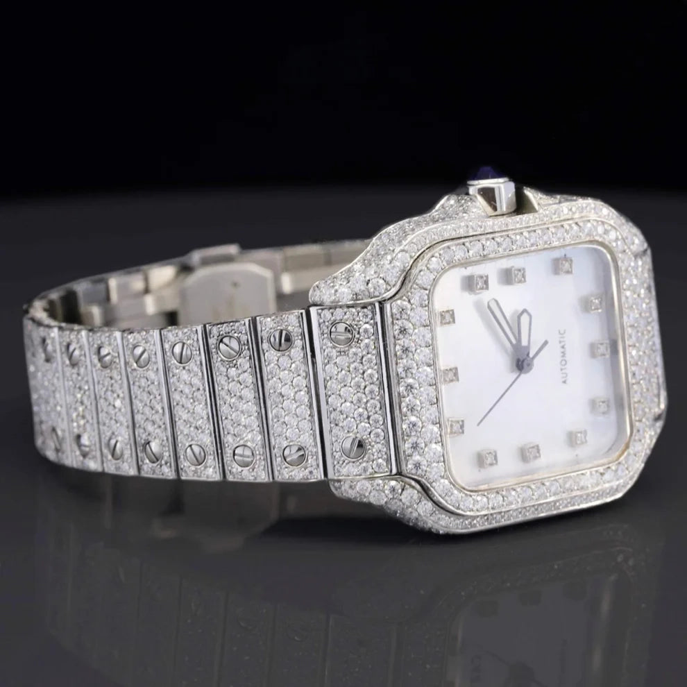 Men's VVS Moissanite Hip Hop Fully Iced Out Luxury Watch