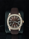 Brown Dial Baguette Diamond Moissanite Watch for Men