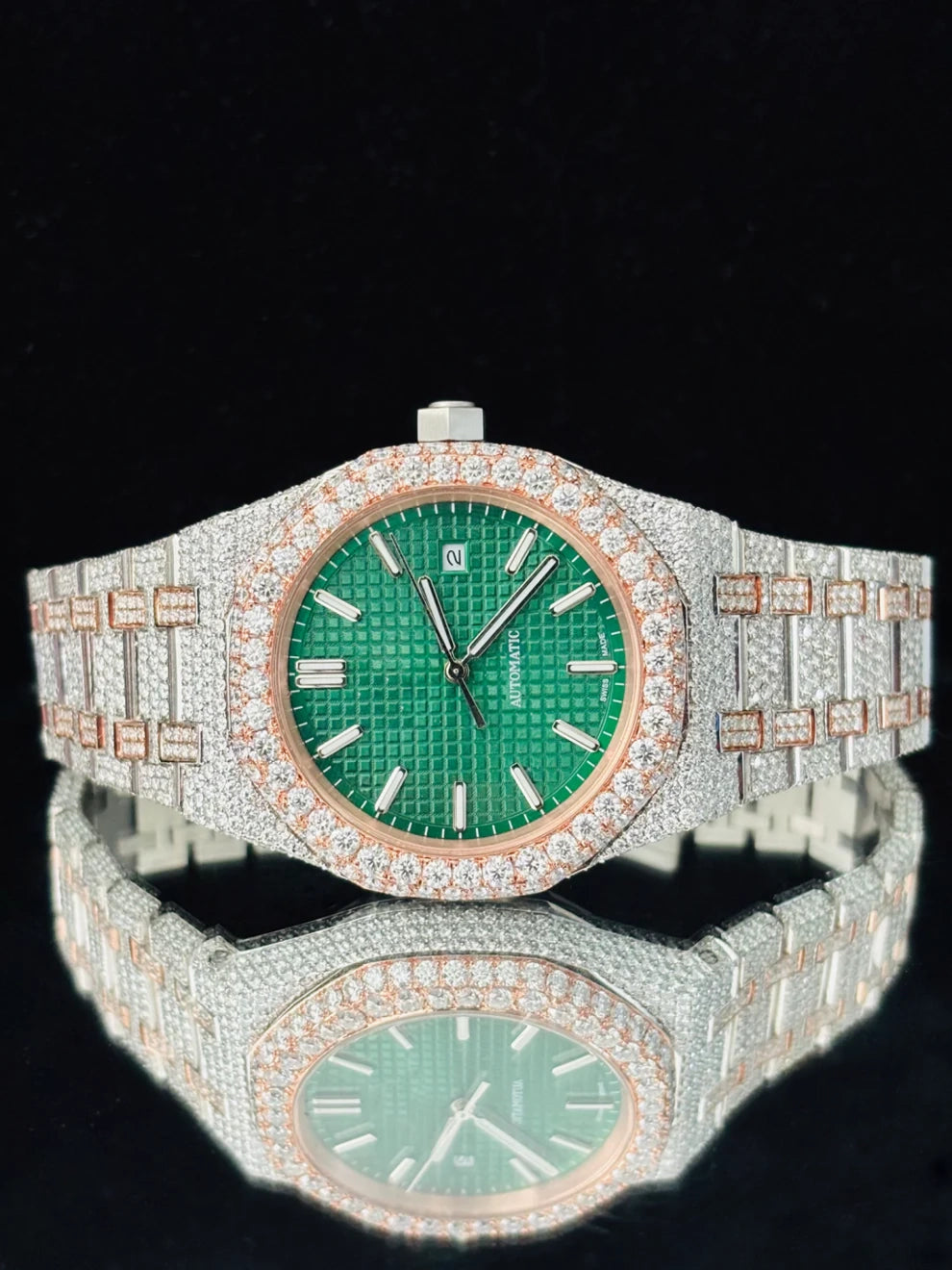 Unique Dial Full Ice Out VVS Moissanite Hip Hop Watch For Men