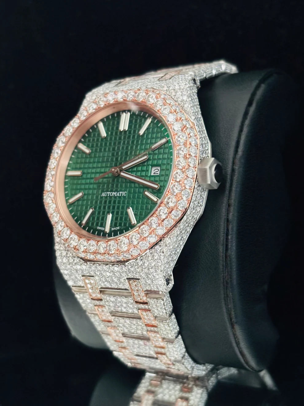 Unique Dial Full Ice Out VVS Moissanite Hip Hop Watch For Men