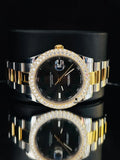 Unisex Two Tone Bezel Dial Wimbledon Moissanite Watch
