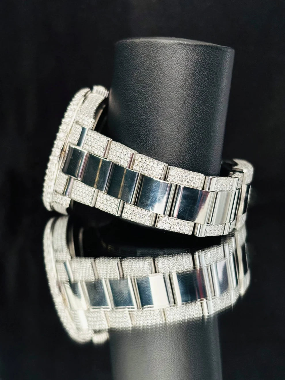 Fully Ice Out White Dial Luxury Moissanite Watch