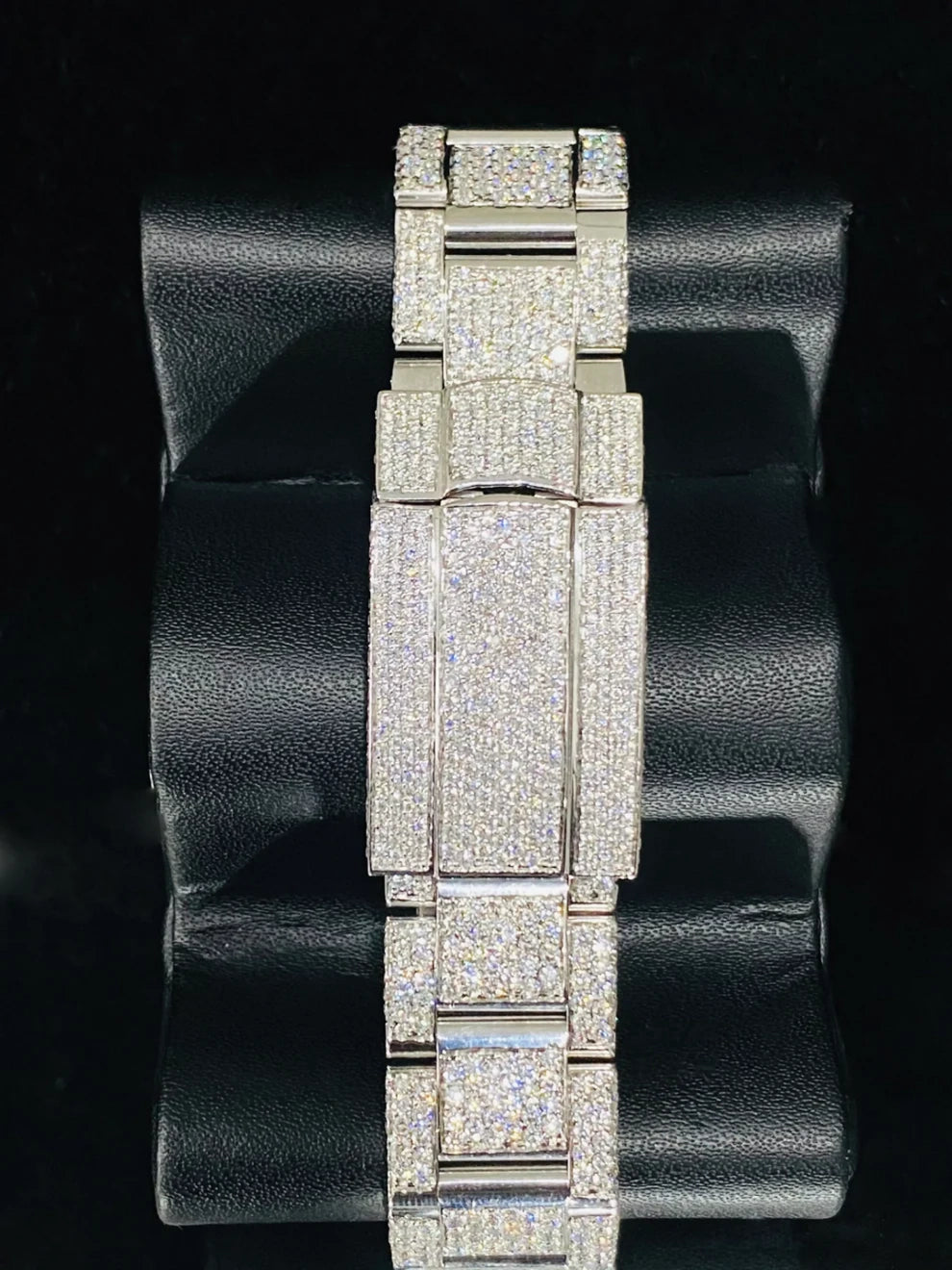 Buy Stainless Steel Hip Hop Fully Ice Out Moissanite Watch