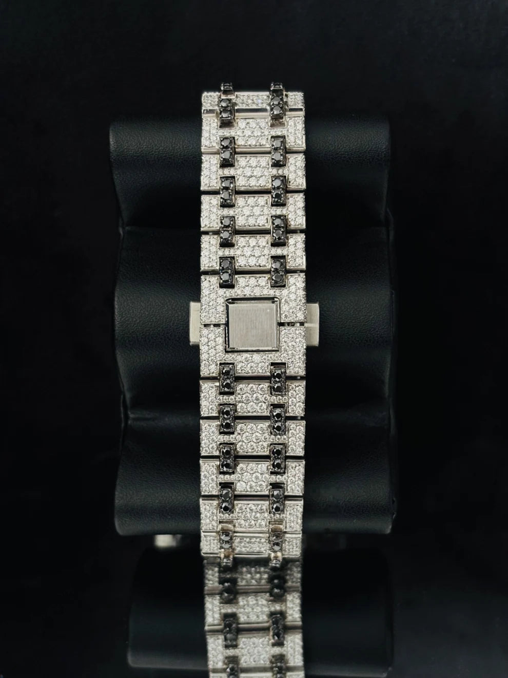 Men Arabic Number Multi Chronograph Moissanite Hip Hop Watch