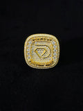 925 Sterling Silver Iced Out Diamond Shape Moissanite Ring