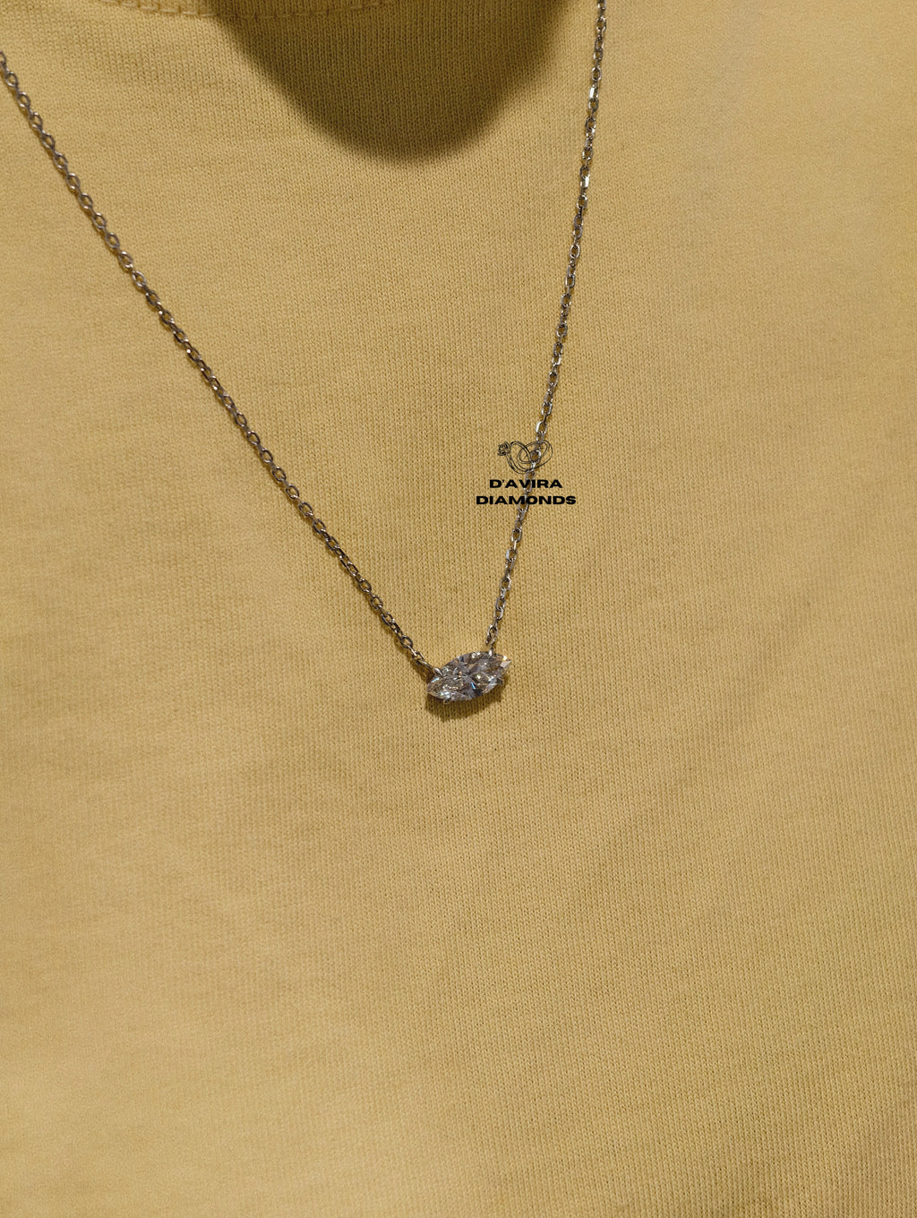 delicate silver chain for engagement gift for her