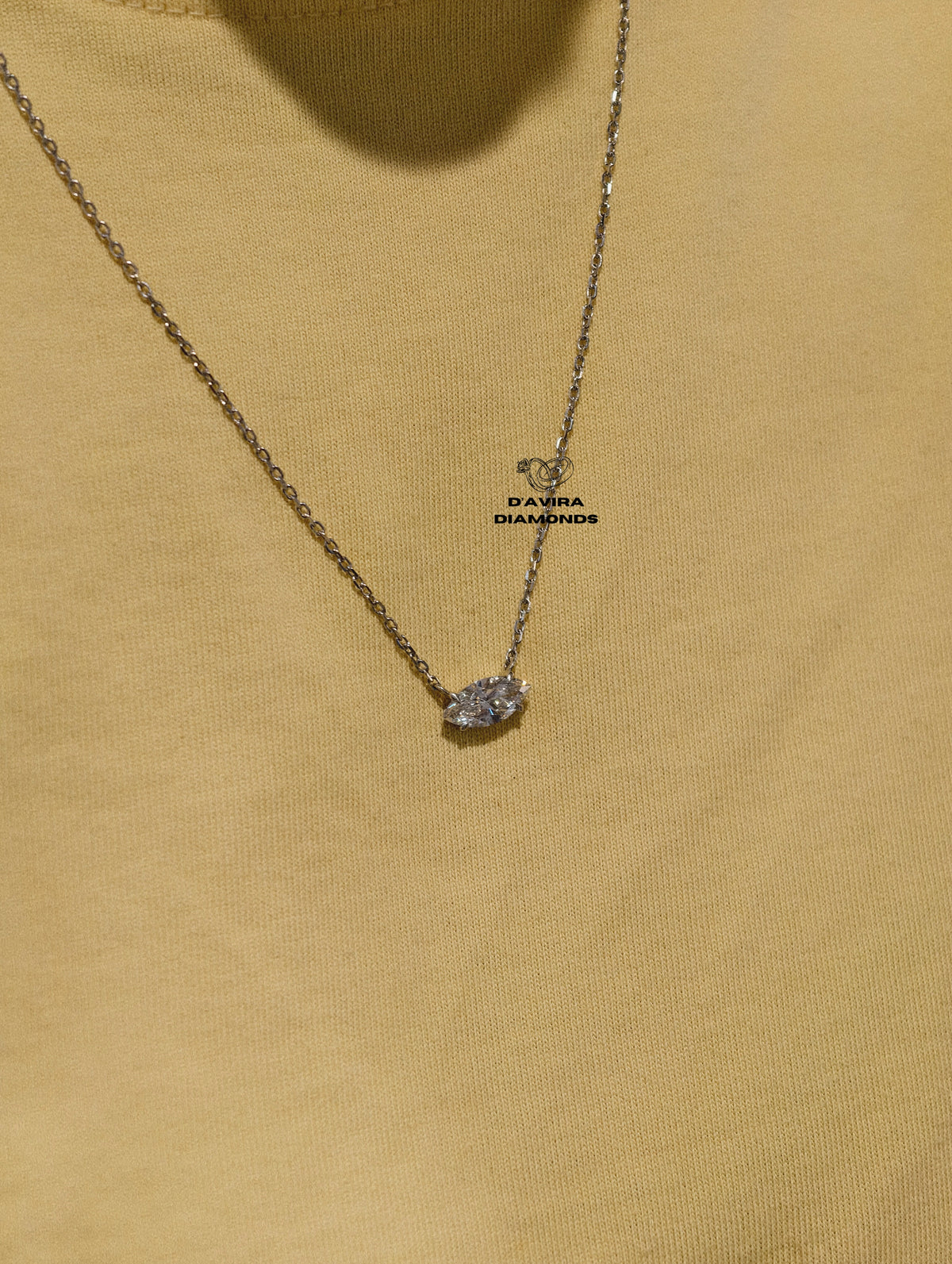 delicate silver chain for engagement gift for her