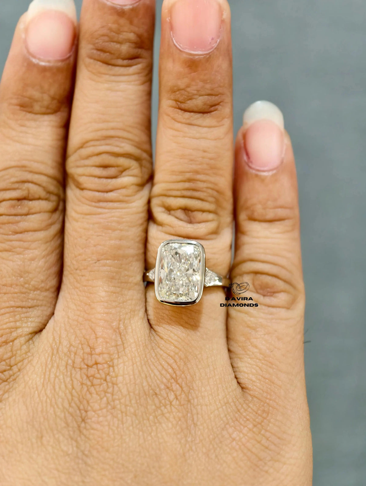 wedding ring with side accent diamonds in white gold