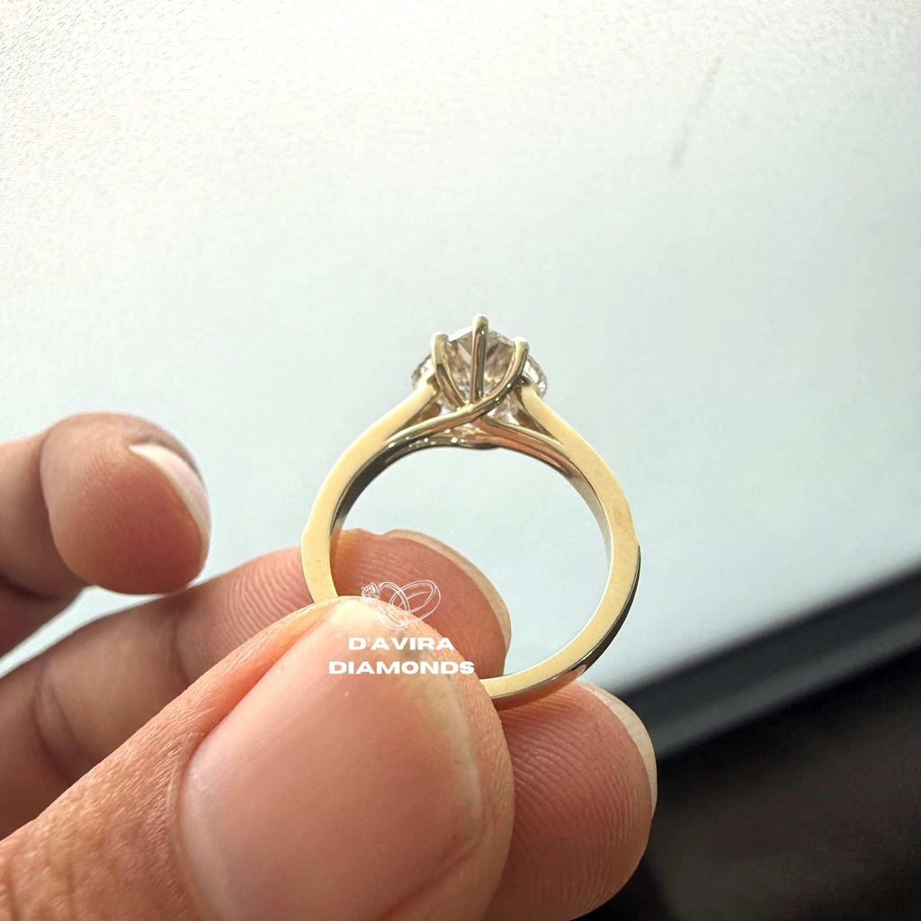 Heart Cut Lab Grown Diamond Channel Set Ring
