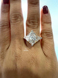 Five Stone Marquise Cut Lab Diamond  Wedding Ring