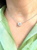 Round Lab Grown Diamond Solitaire Pendant