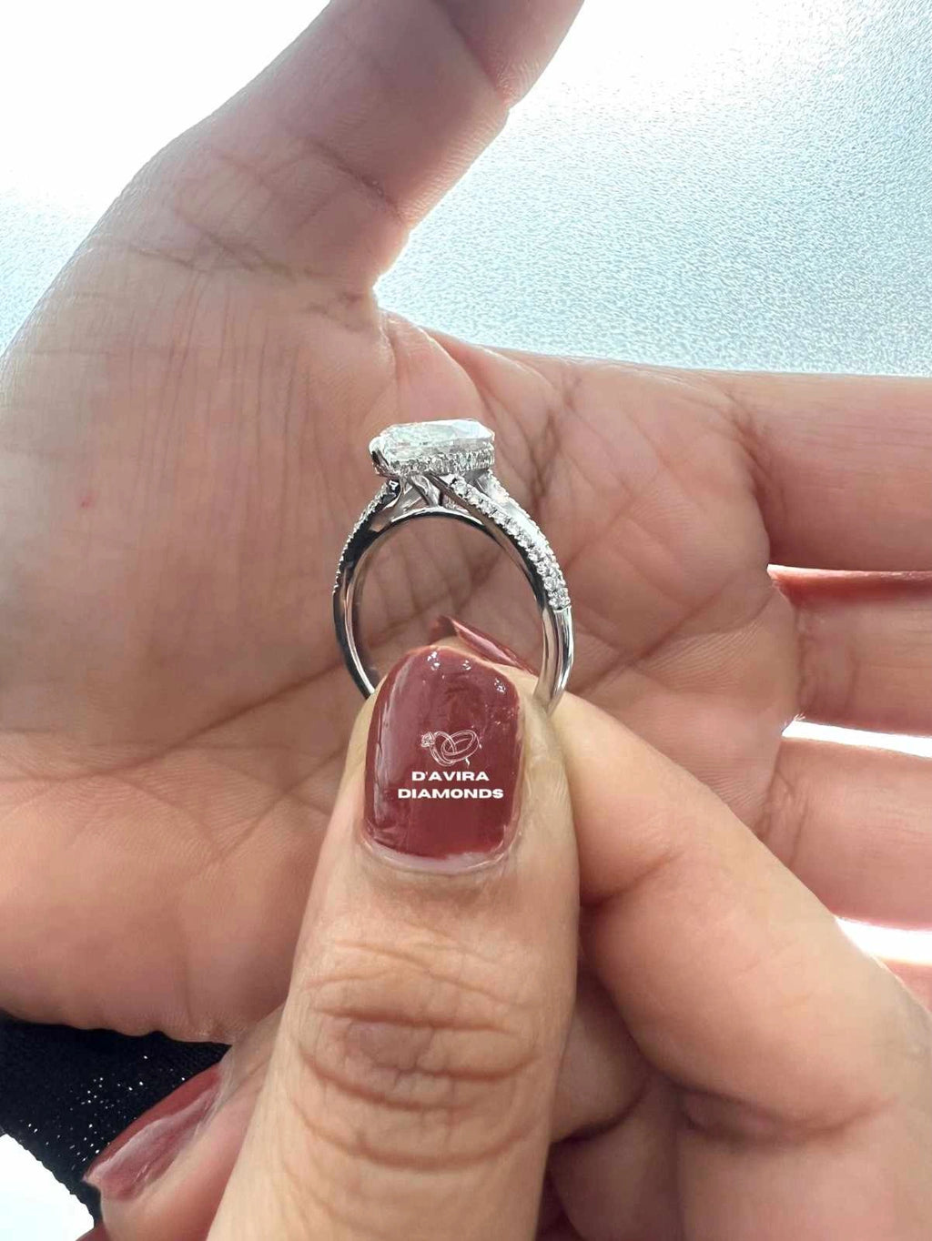 Marquise Cut Solitaire Twisted Wedding Diamond Ring