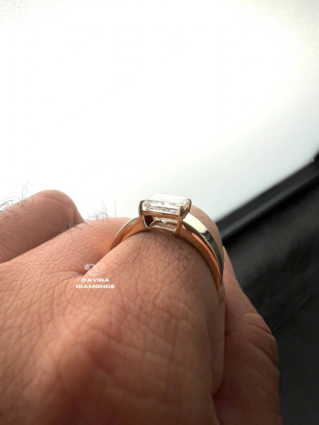 Princess Cut Diamond Engagement Ring For Men
