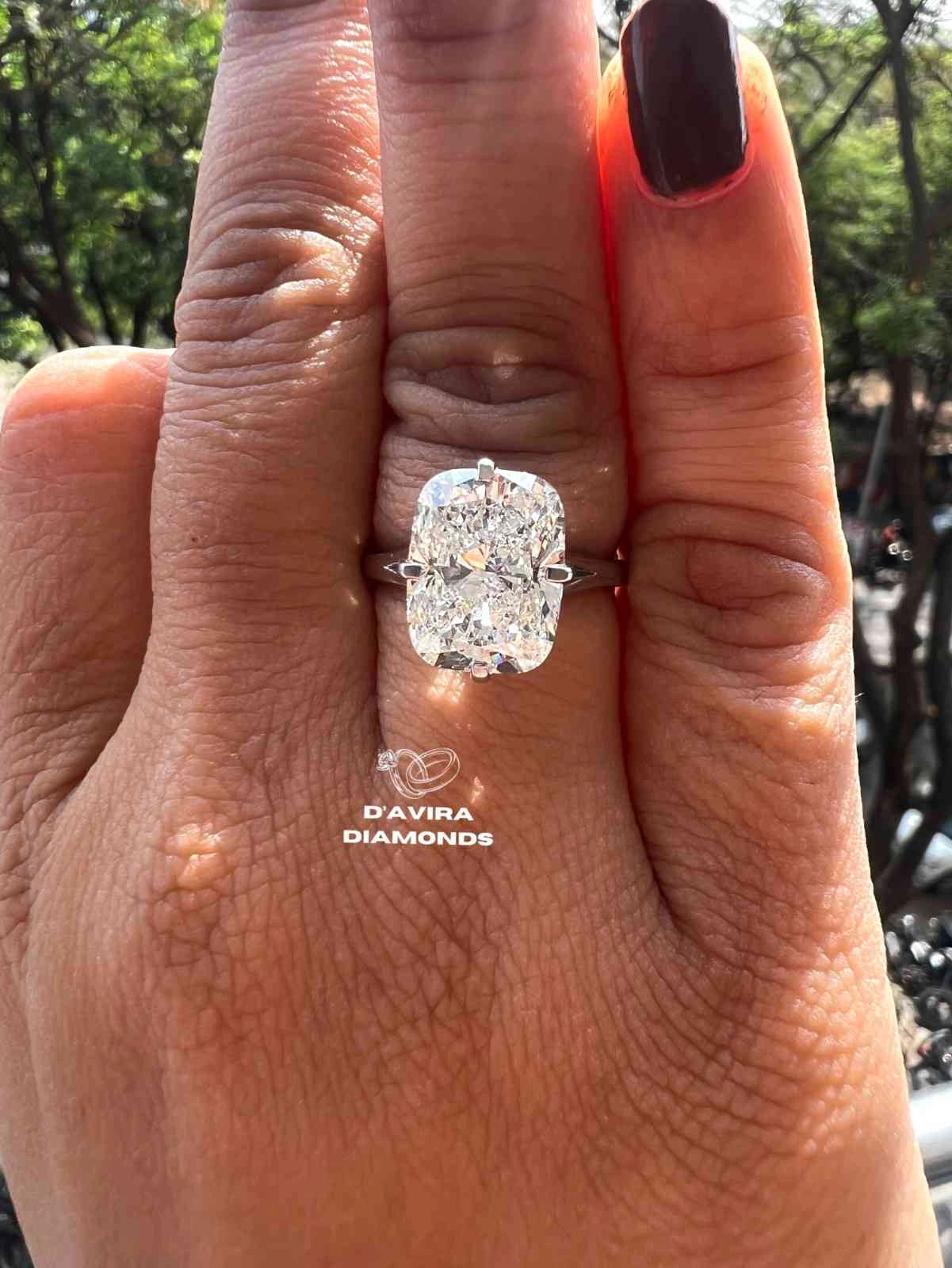 lab grown cushion cut diamond engagement rings Jewelry Gift for Women