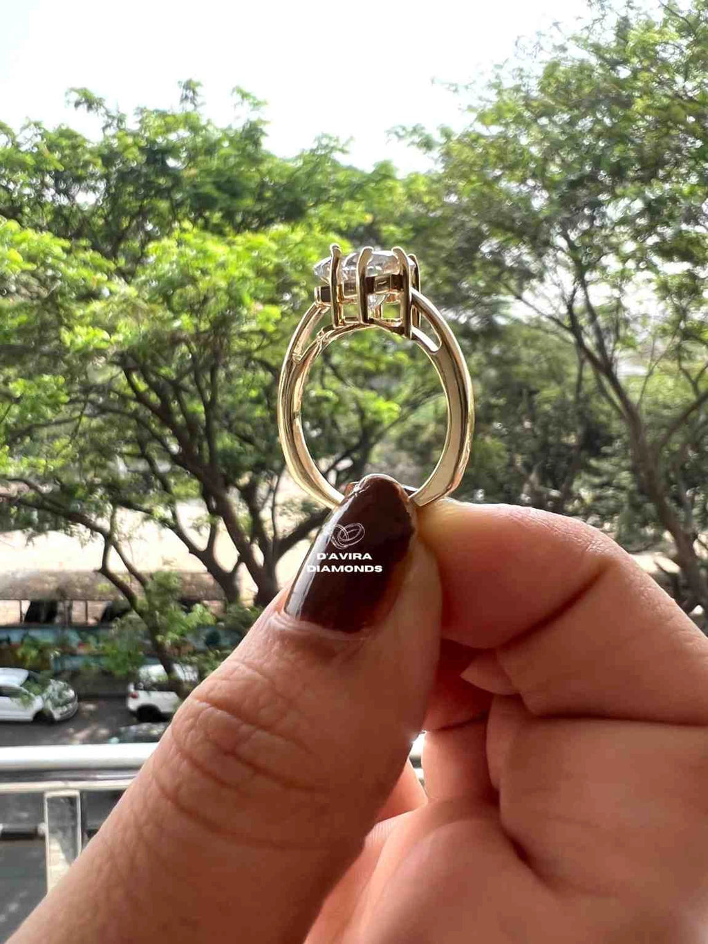 Trillion Cut Lab Created Diamond Rings Anniversary Best Jewelry for Gifts