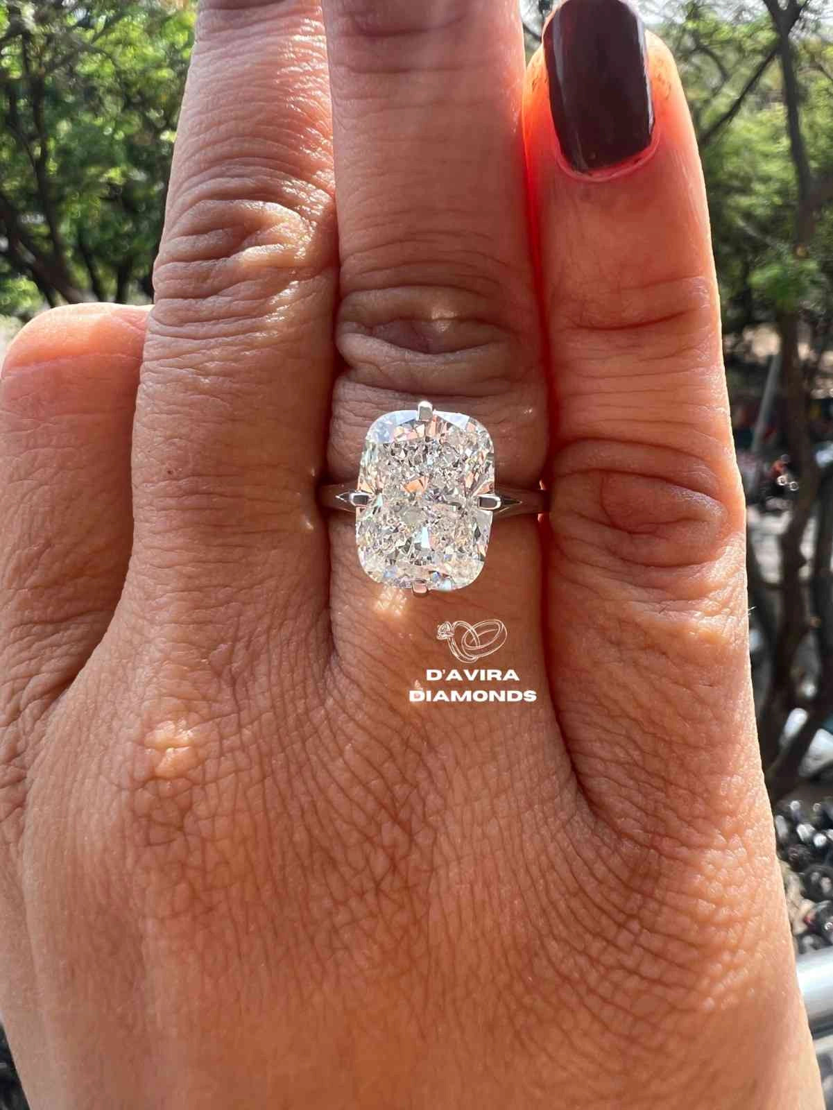 lab grown cushion cut diamond engagement rings Jewelry Gift for Women