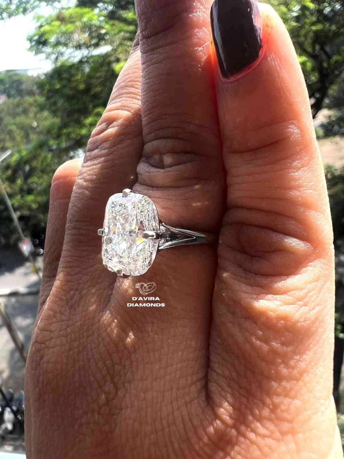 lab grown cushion cut diamond engagement rings Jewelry Gift for Women