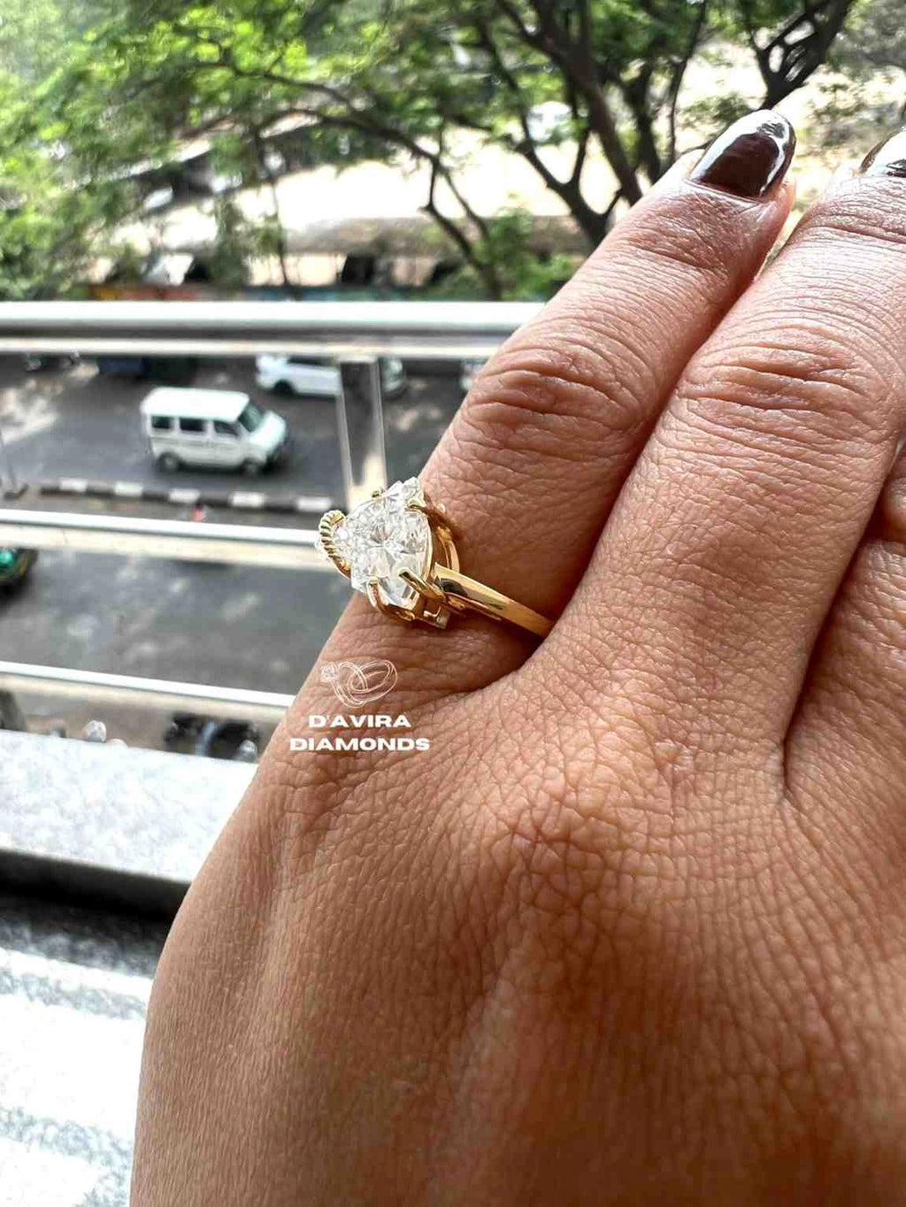 Trillion Cut Lab Created Diamond Rings Anniversary Best Jewelry for Gifts