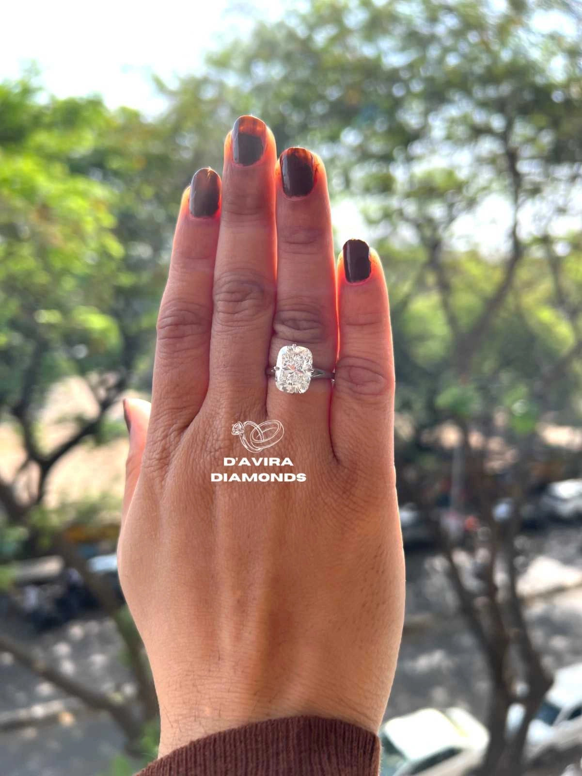 lab grown cushion cut diamond engagement rings Jewelry Gift for Women