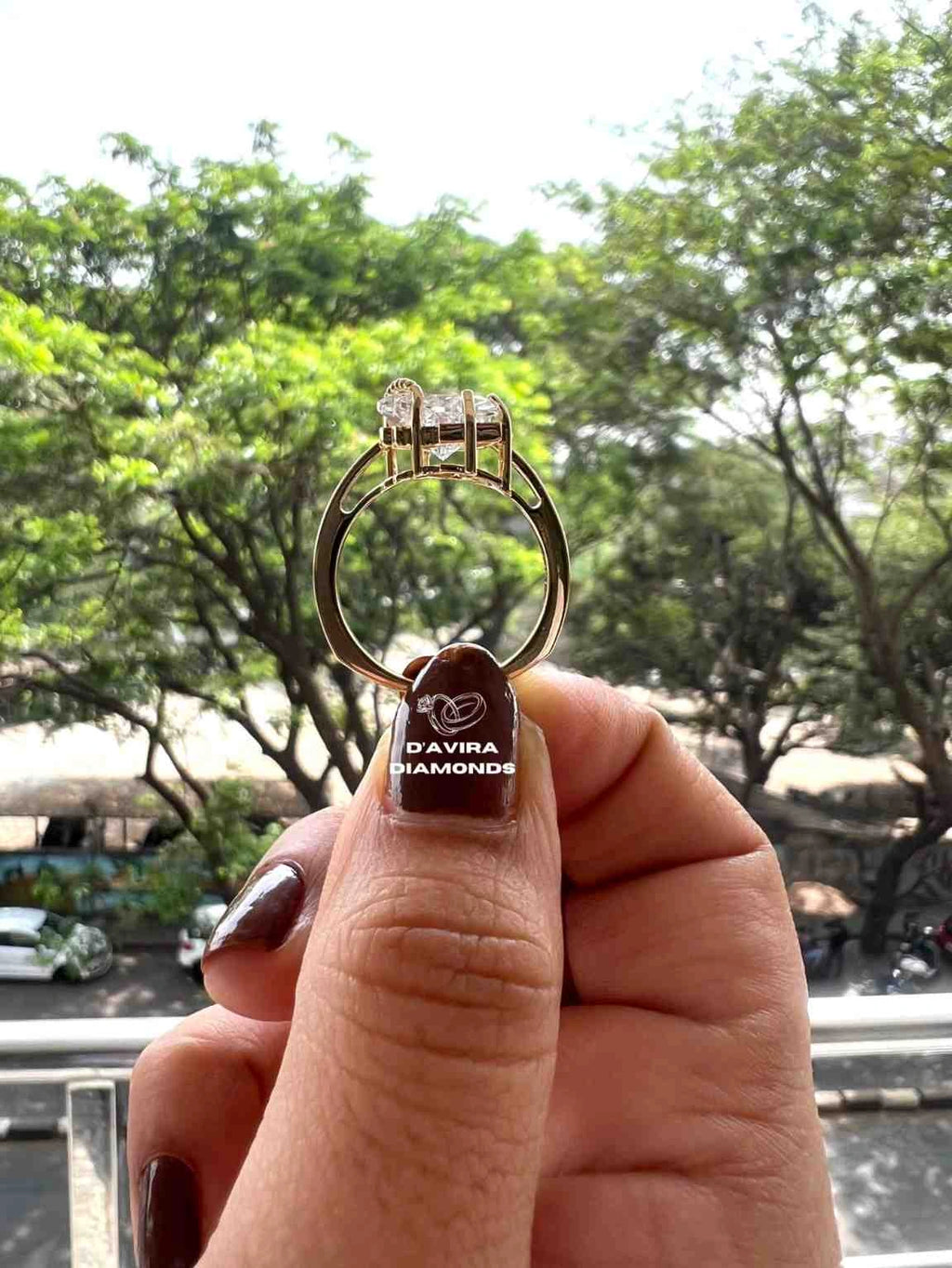 Trillion Cut Lab Created Diamond Rings Anniversary Best Jewelry for Gifts