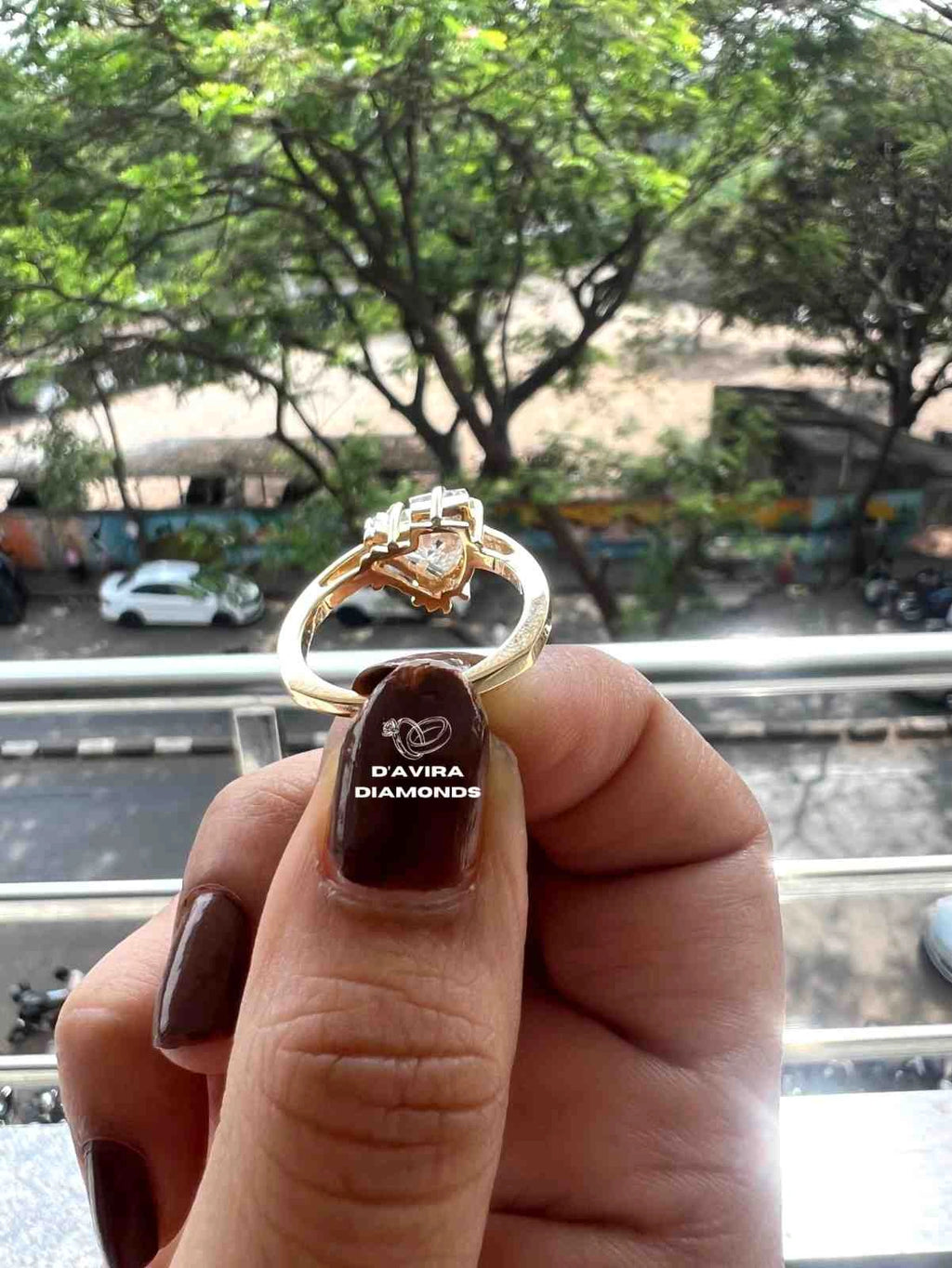 Trillion Cut Lab Created Diamond Rings Anniversary Best Jewelry for Gifts