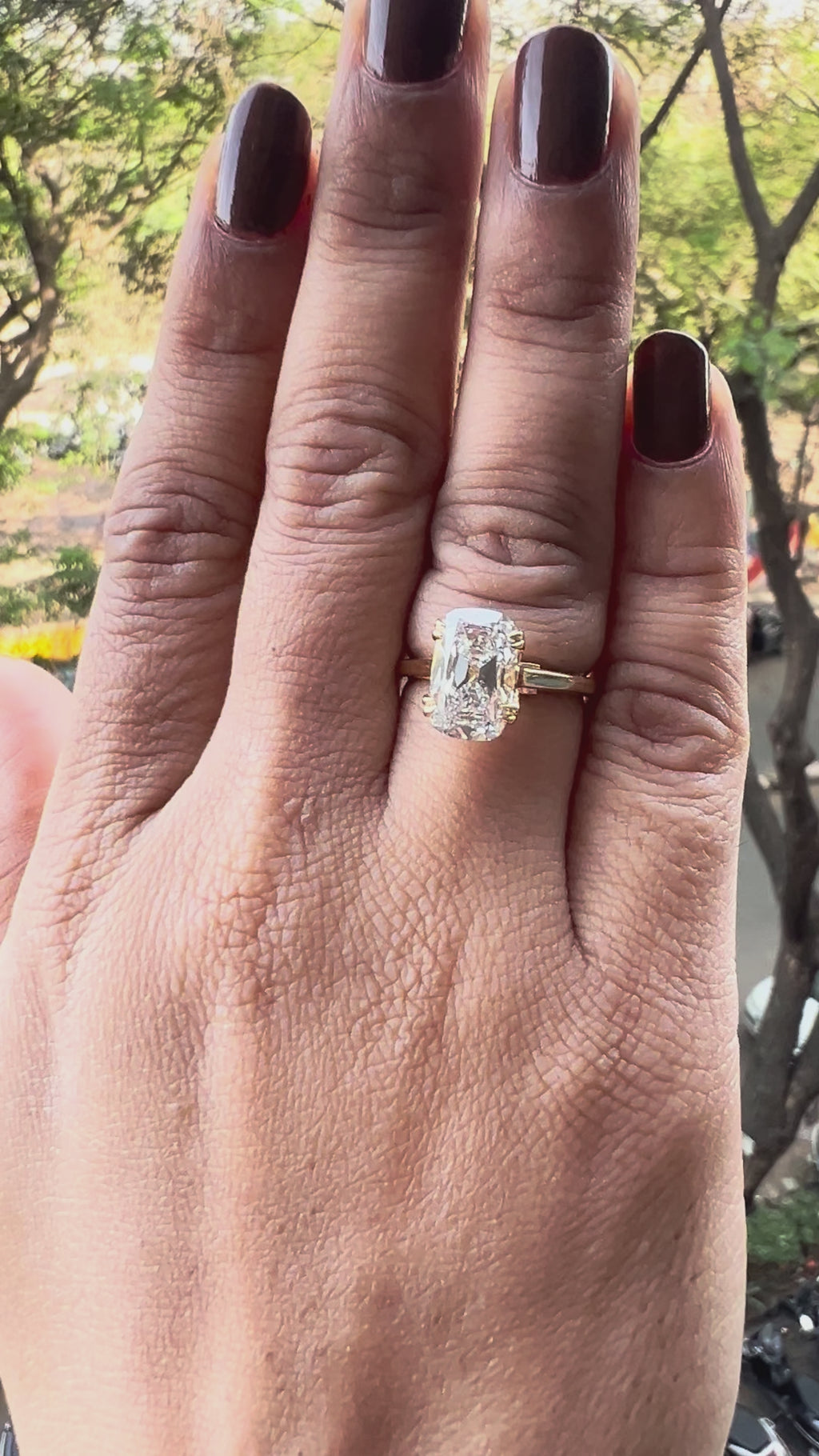 Cushion lab grown diamond engagement rings in solitaire style jewelry gifts for Her