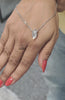 video of single marquise cut solitaire necklace