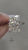 video of solitaire radiant cut lab grown diamond ring