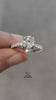 video of round cut pave set lab diamond ring