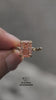 video of radiant cut tulip set lab diamond ring for her