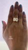 video of Yellow Gold Emerald and oval Diamond Ring