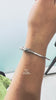 video of lab grown diamond tennis bangle for women 