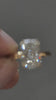 video of yellow gold lab grown diamond ring 