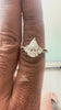 video of 3 stone pear cut split shank diamond ring