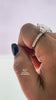 video of Marquise shaped pave set lab diamond ring 