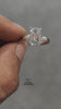 video of 3 stone emerald cut lab diamond ring