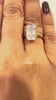 video of elongated cushion cut lab diamond ring
