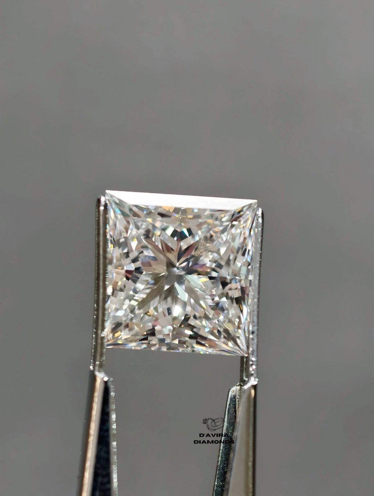 E VS1 Princess Cut Lab Grown Diamond For Men's Ring