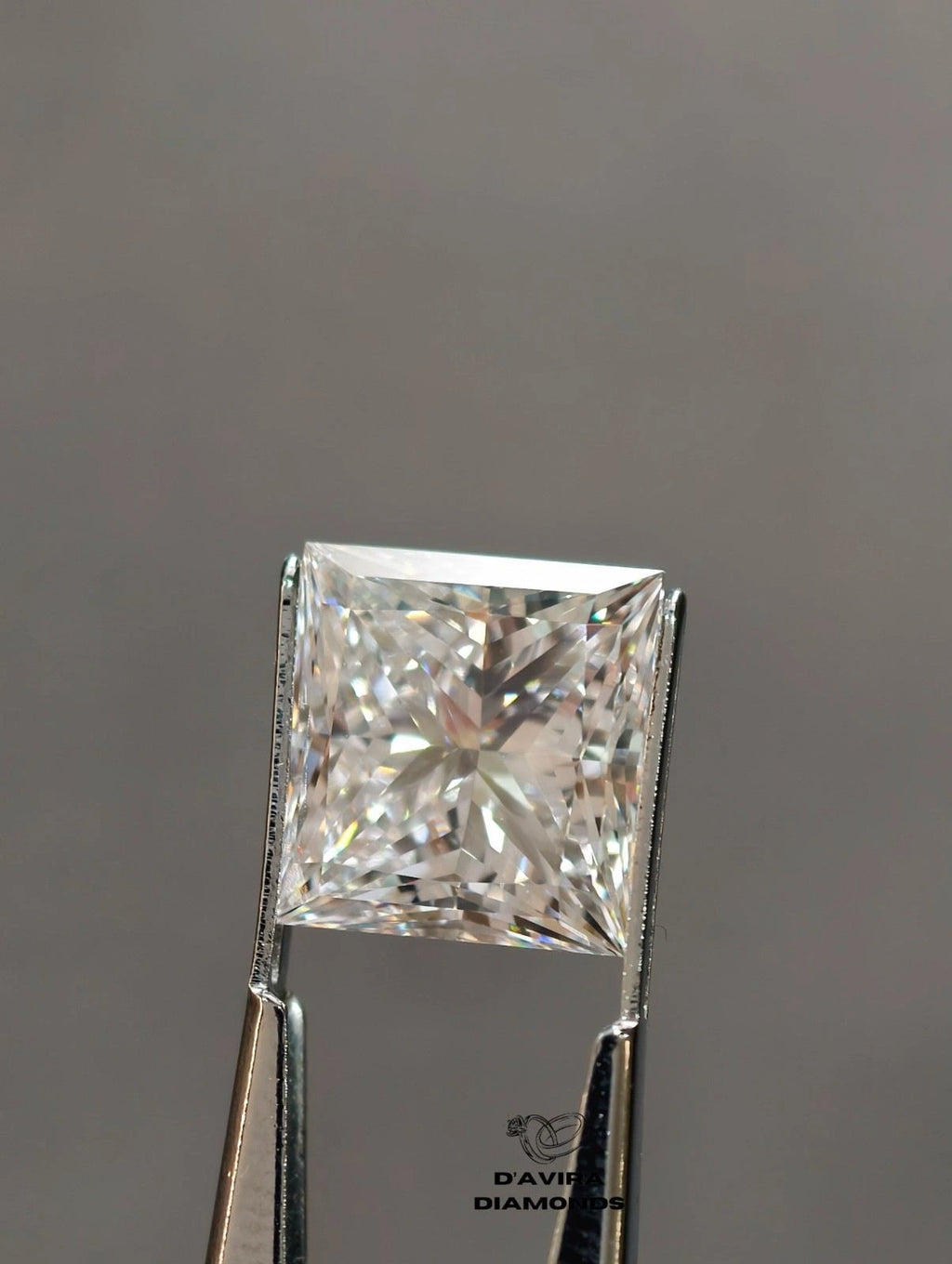 E VS1 Princess Cut Lab Grown Diamond For Men's Ring