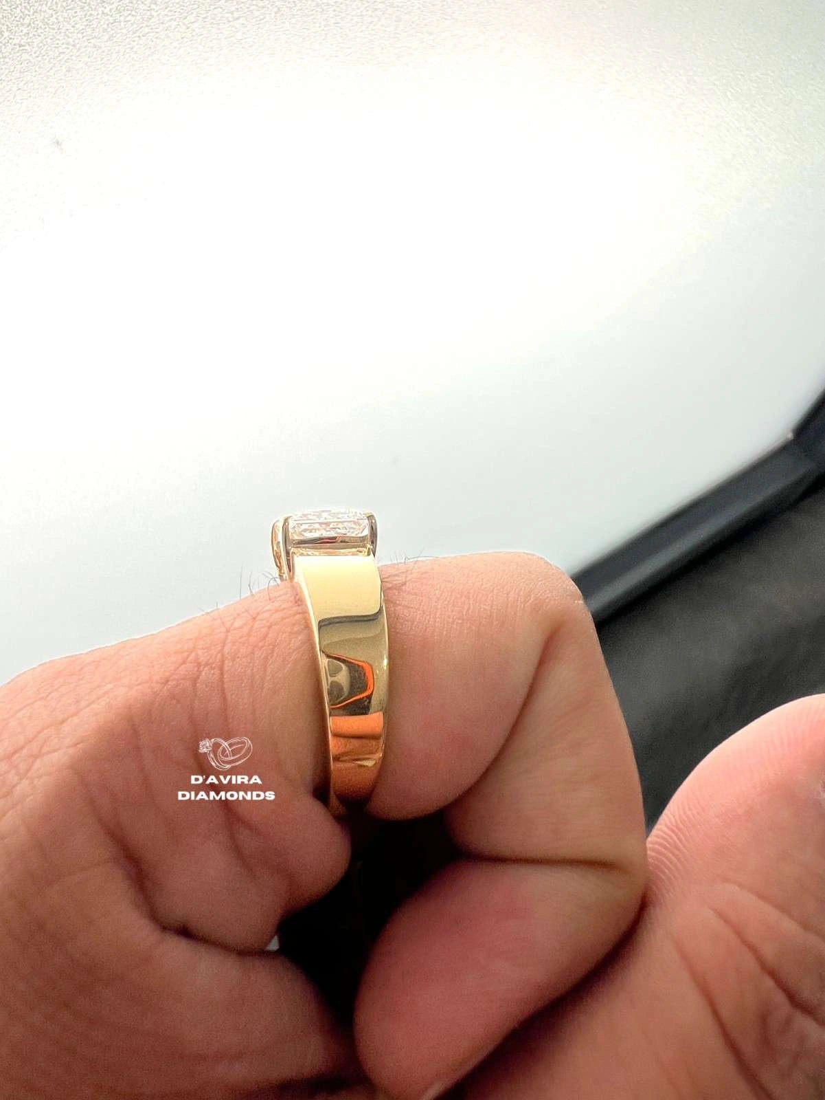 Princess Cut Diamond Engagement Ring For Men