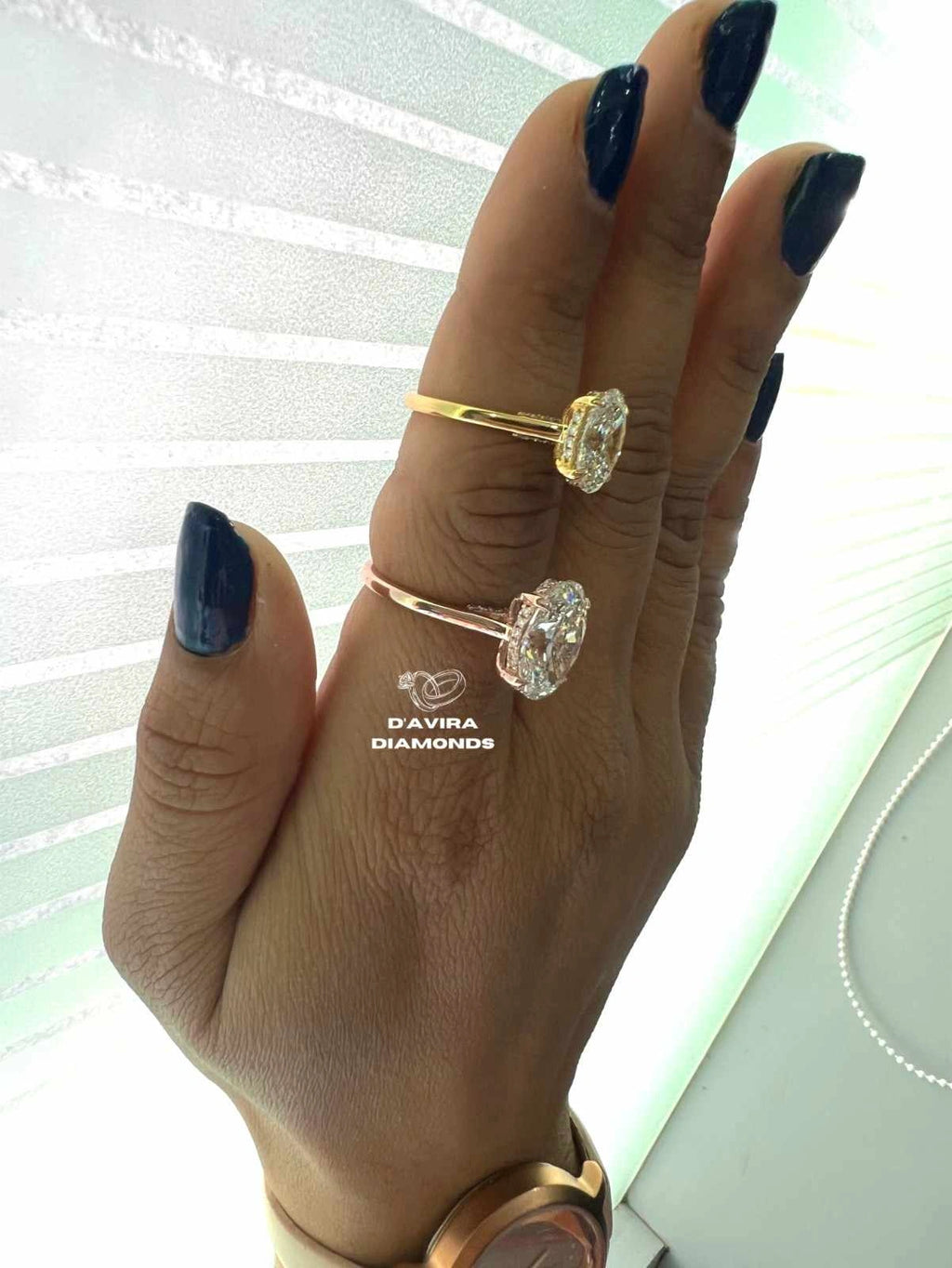 Oval Cut Lab Diamond Hidden Halo Engagement Ring